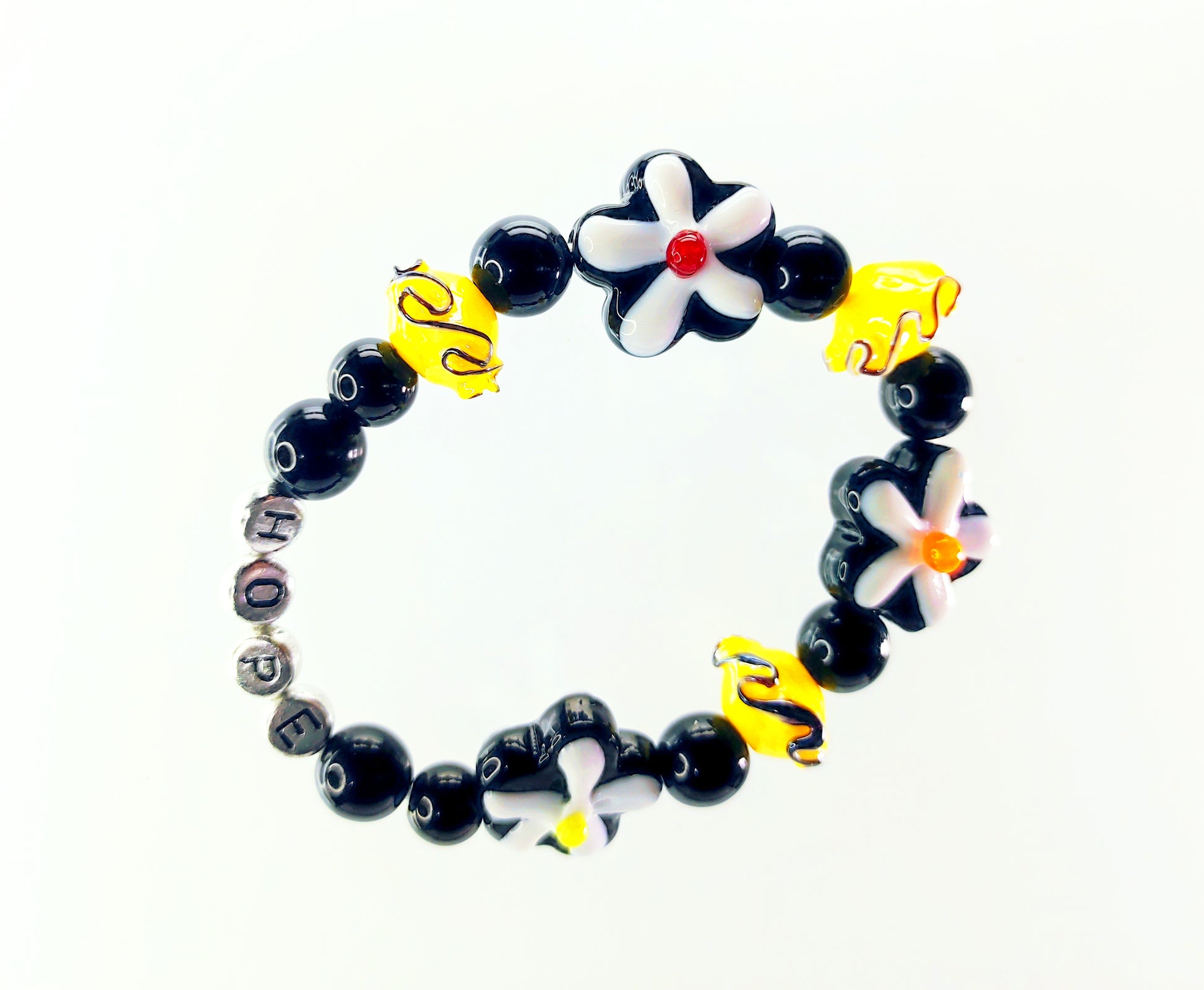 Sunburst and Flowers Bracelet