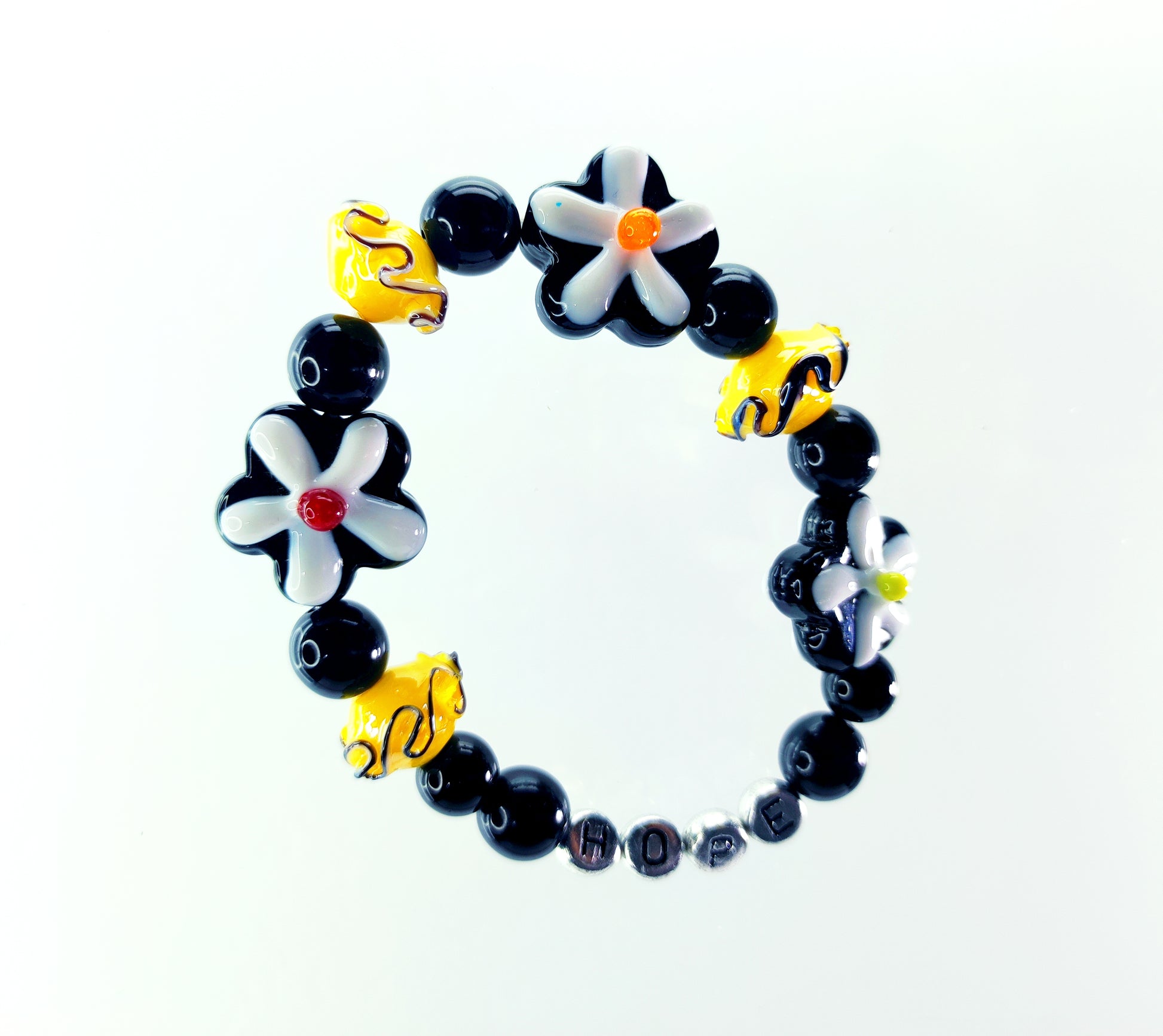 Sunburst and Flowers Bracelet
