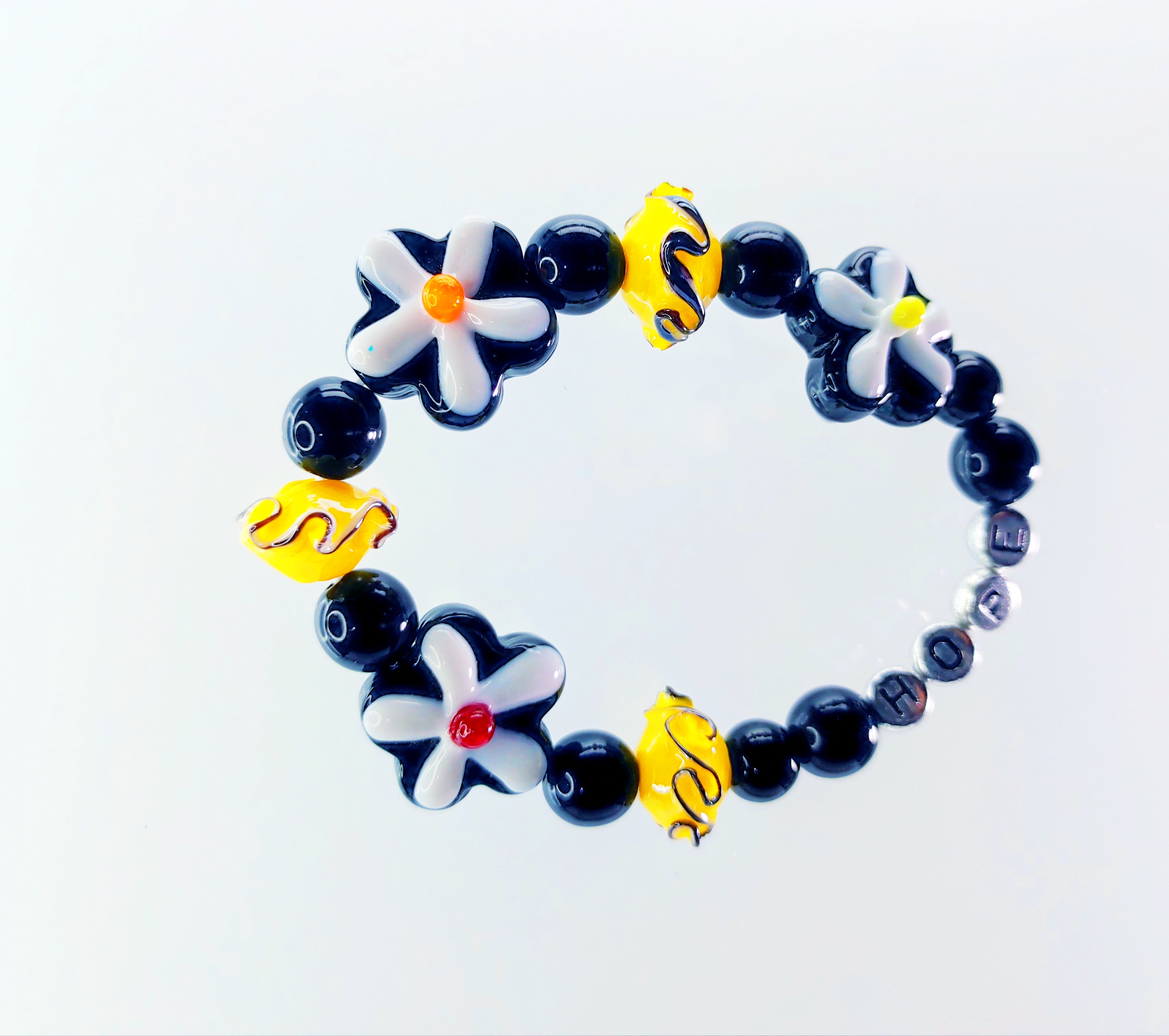 Sunburst and Flowers Bracelet