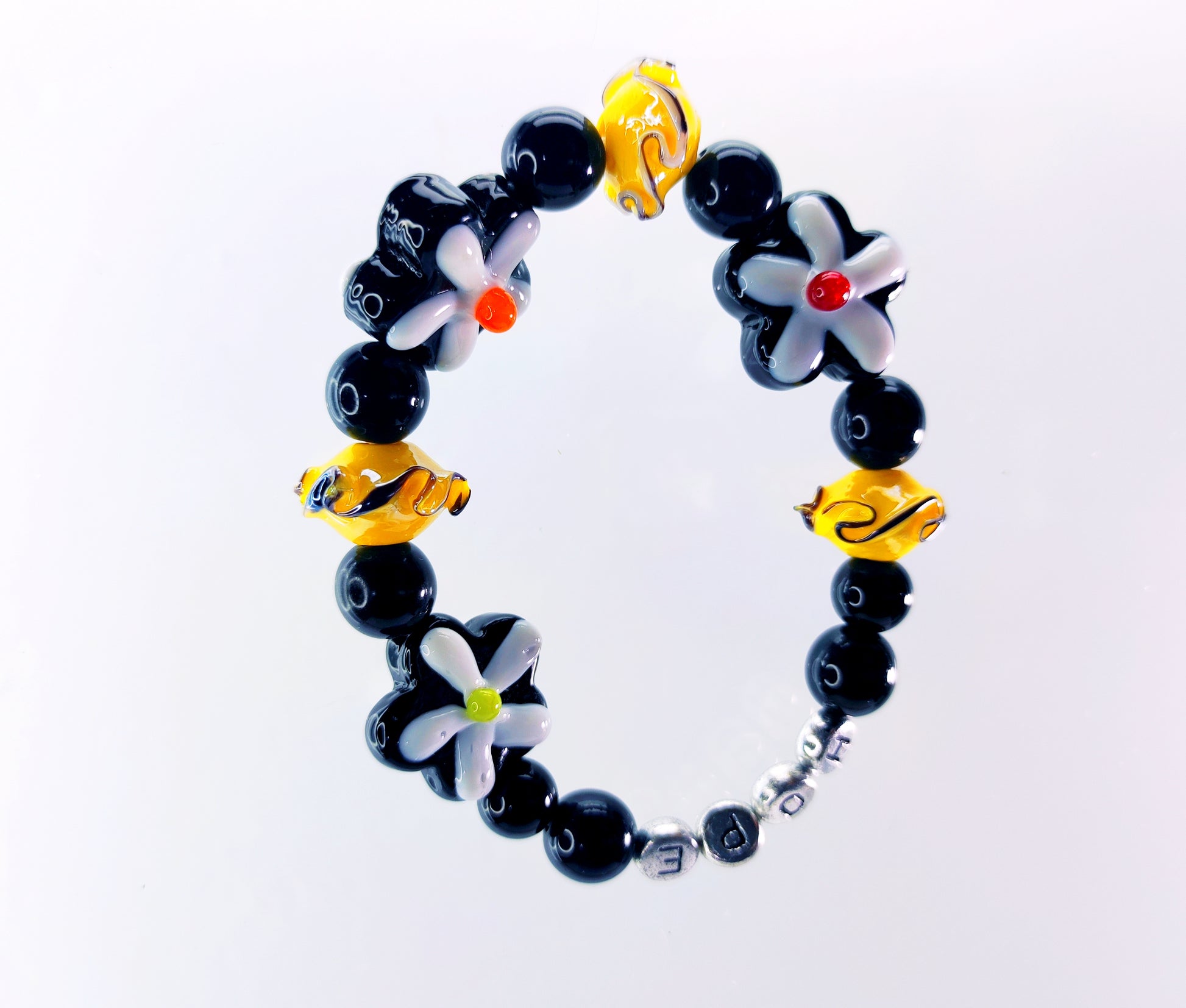 Sunburst and Flowers Bracelet