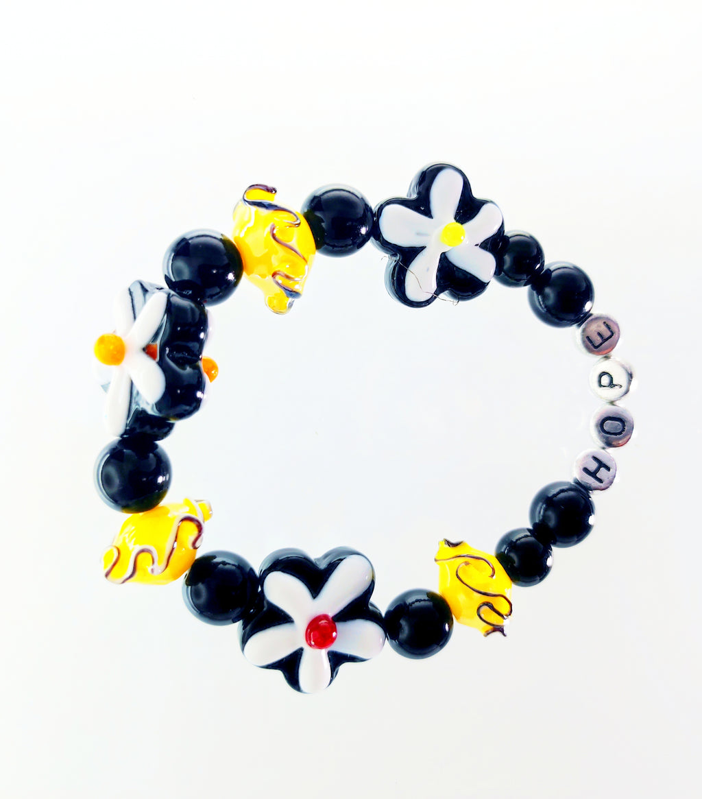 Sunburst and Flowers Bracelet