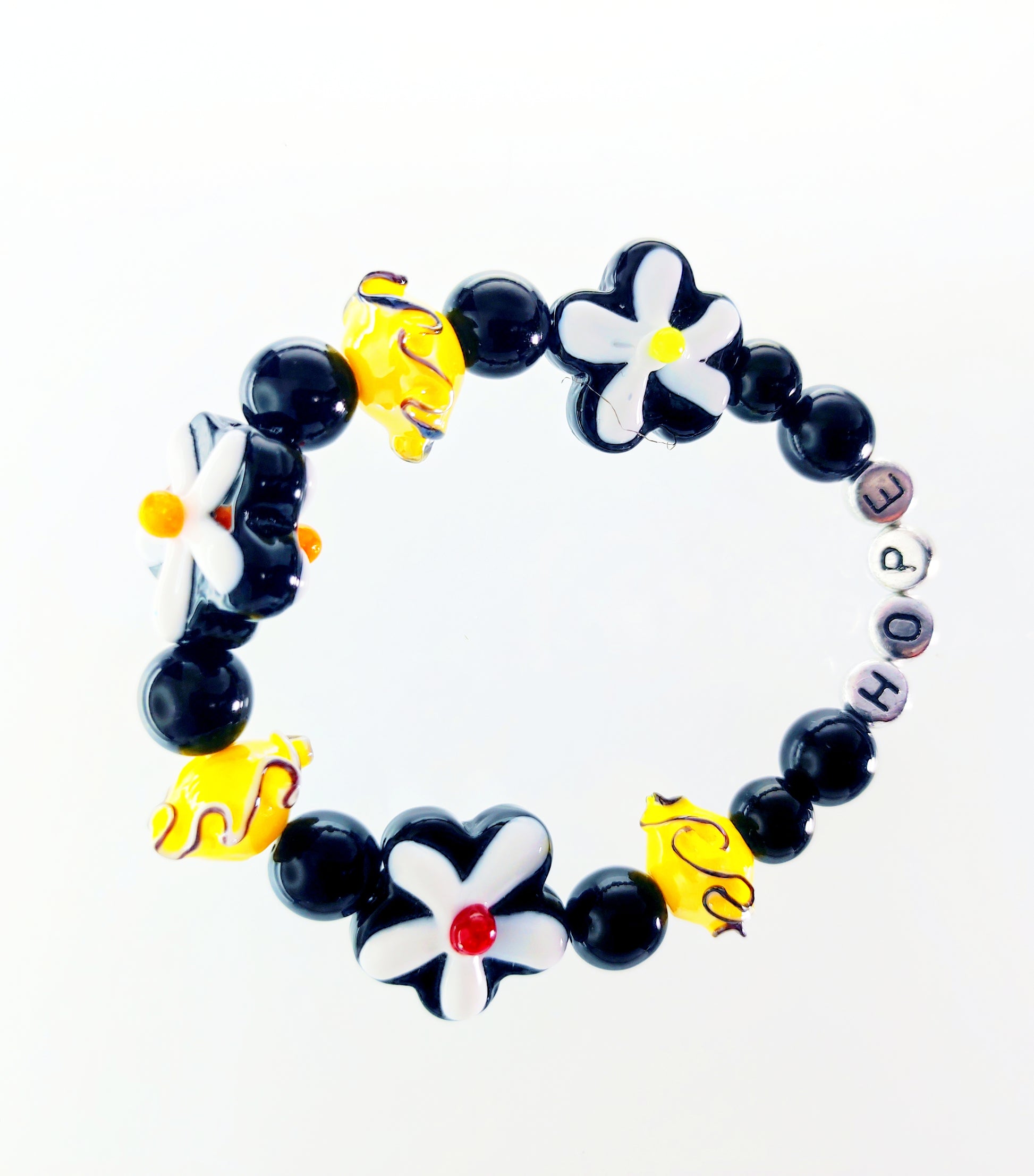 Sunburst and Flowers Bracelet
