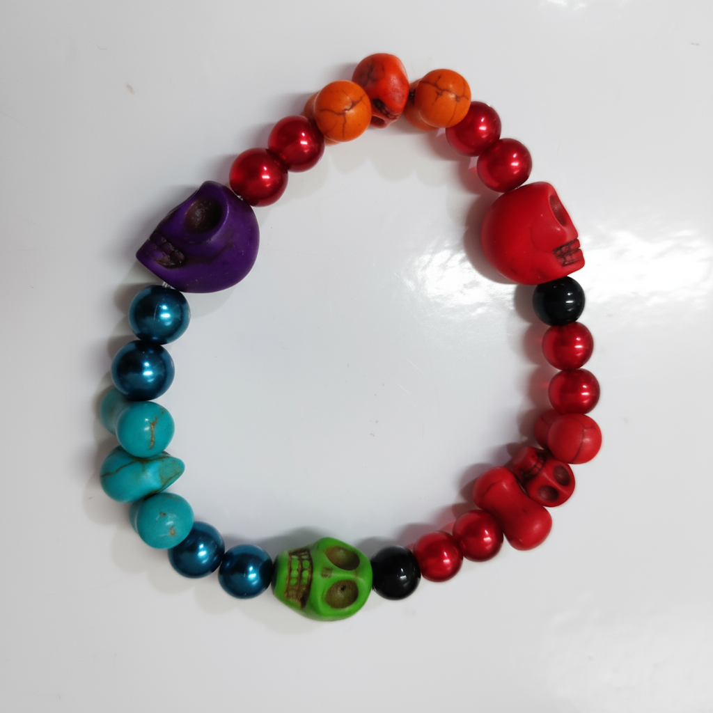 Howlite Skulls Bracelets - Medium 5