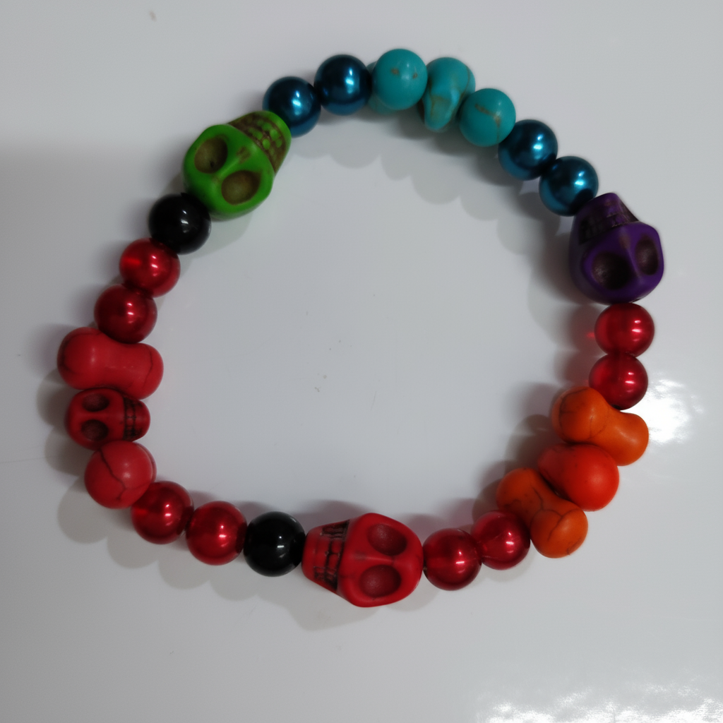 Howlite Skulls Bracelets - Medium 5
