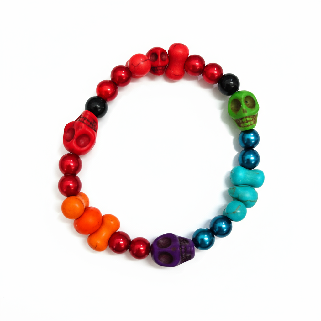 Howlite Skulls Bracelets - Medium 5
