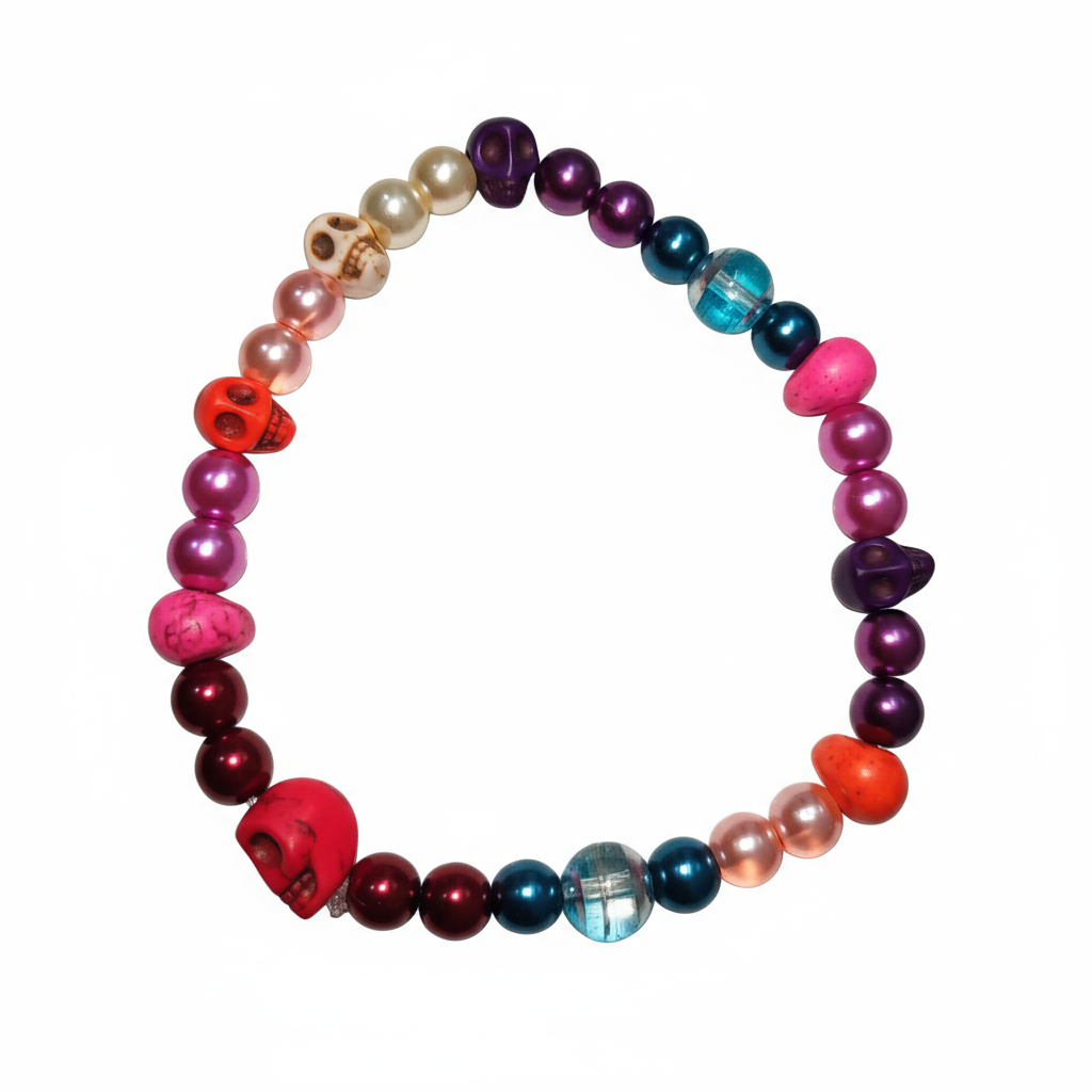 Howlite Skulls Bracelets - Extra Large 6