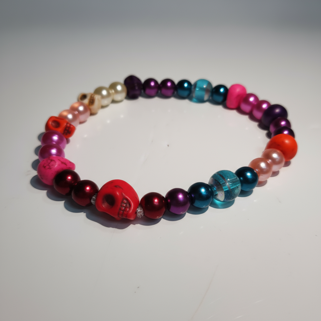 Howlite Skulls Bracelets - Extra Large 6
