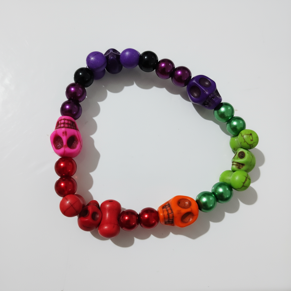 Howlite Skulls Bracelets - Medium 4