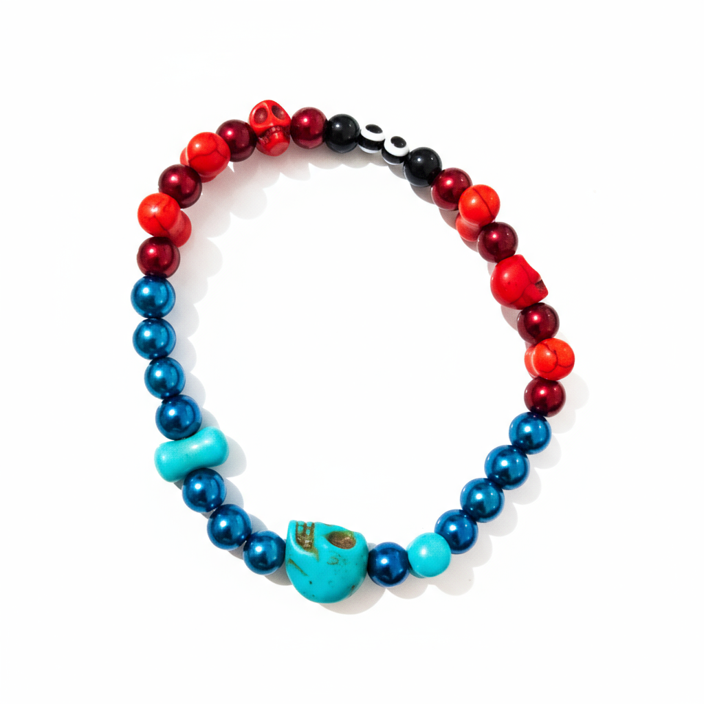 Howlite Skulls Bracelets - Large 1