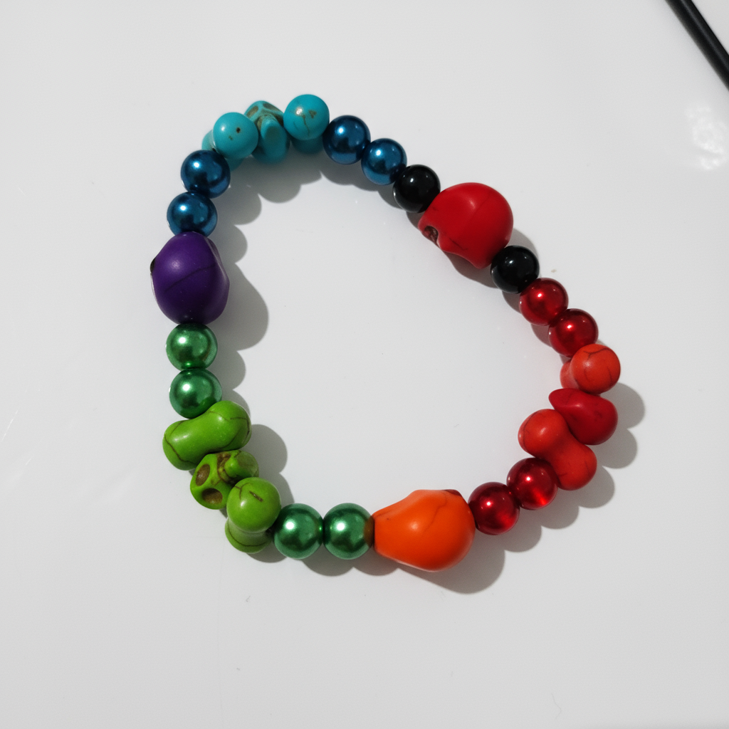 Howlite Skulls Bracelets - Medium 3