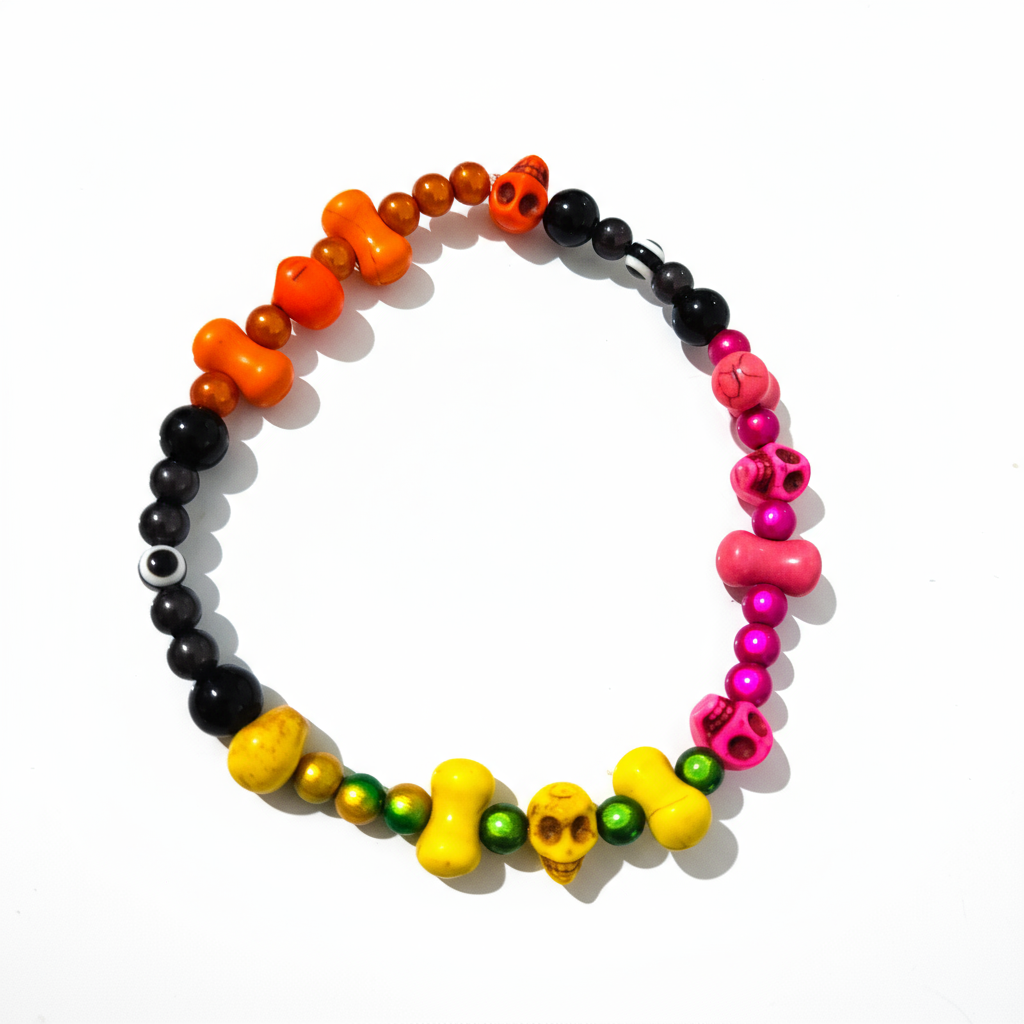 Howlite Skulls Bracelets - Extra Large 5