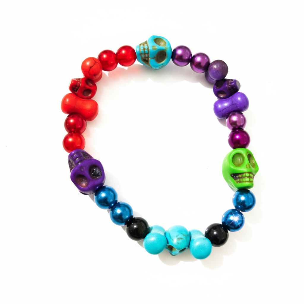 Howlite Skulls Bracelets - Medium 2
