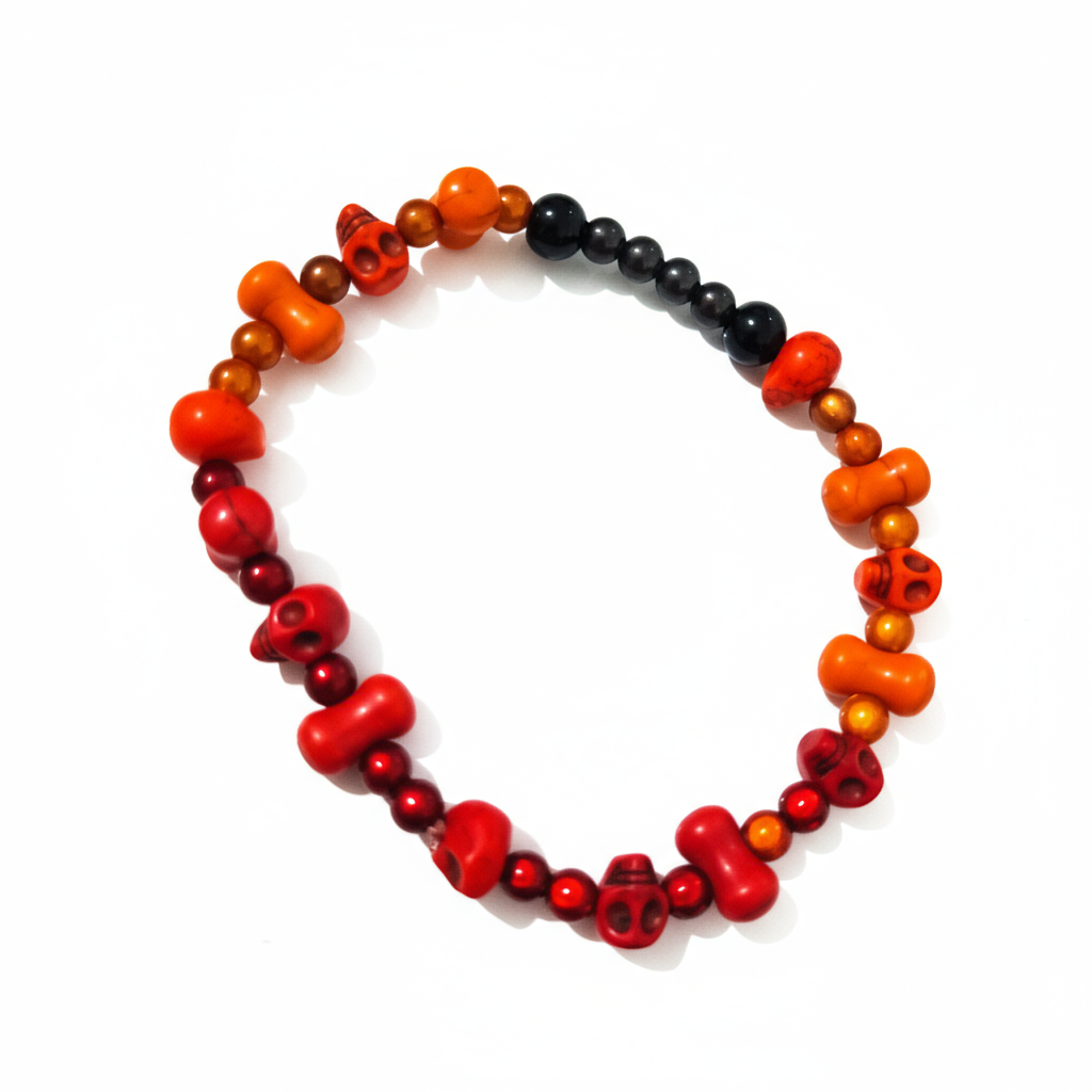 Howlite Skulls Bracelets - Extra Large 3