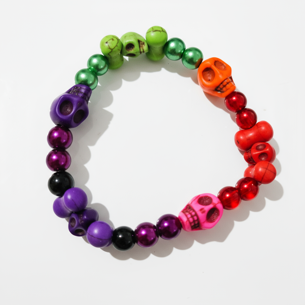 Howlite Skulls Bracelets - Medium 4