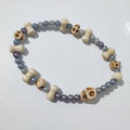 Howlite Skulls Bracelets - Extra Large 1