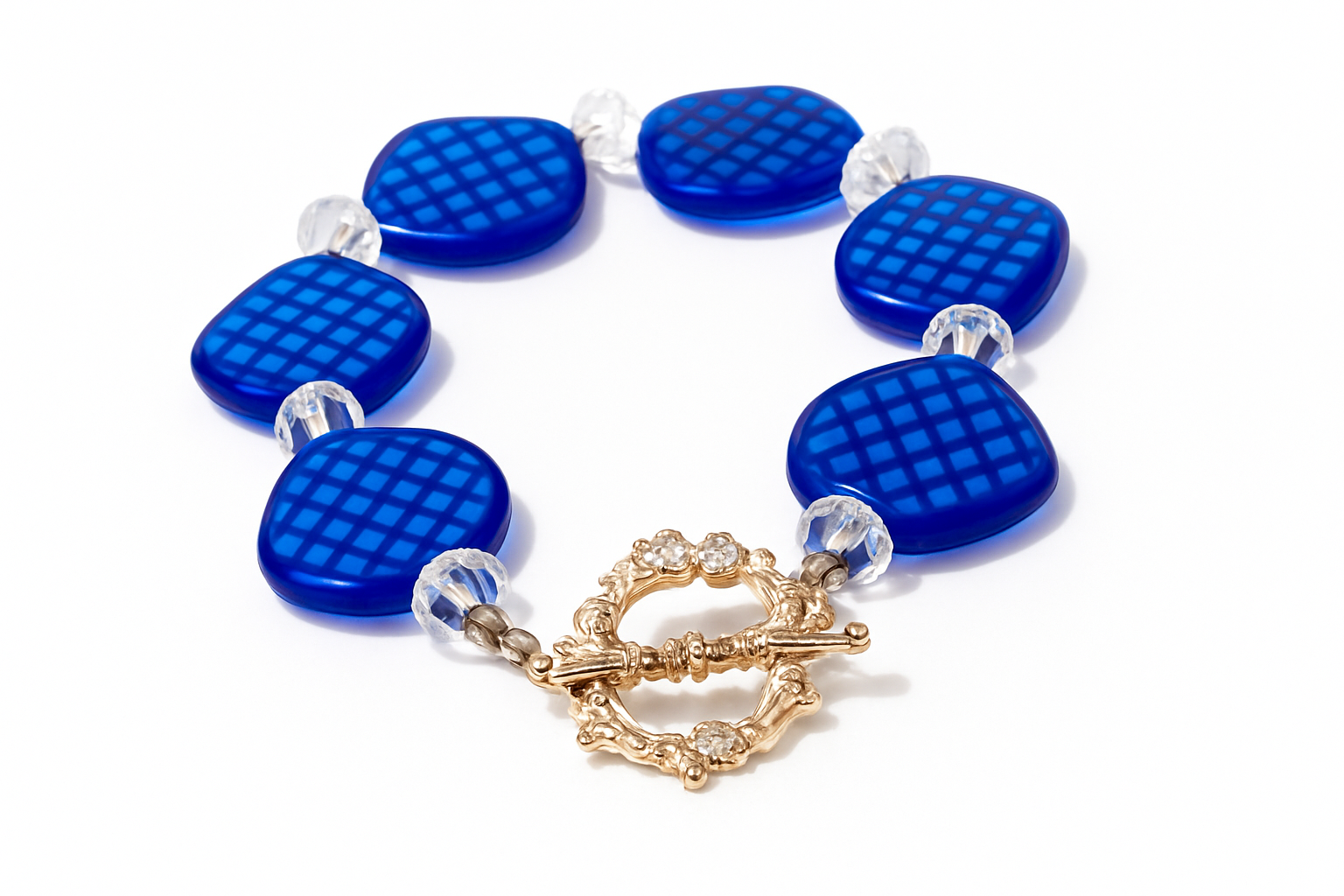Blue Poe Ka Dot Bracelet