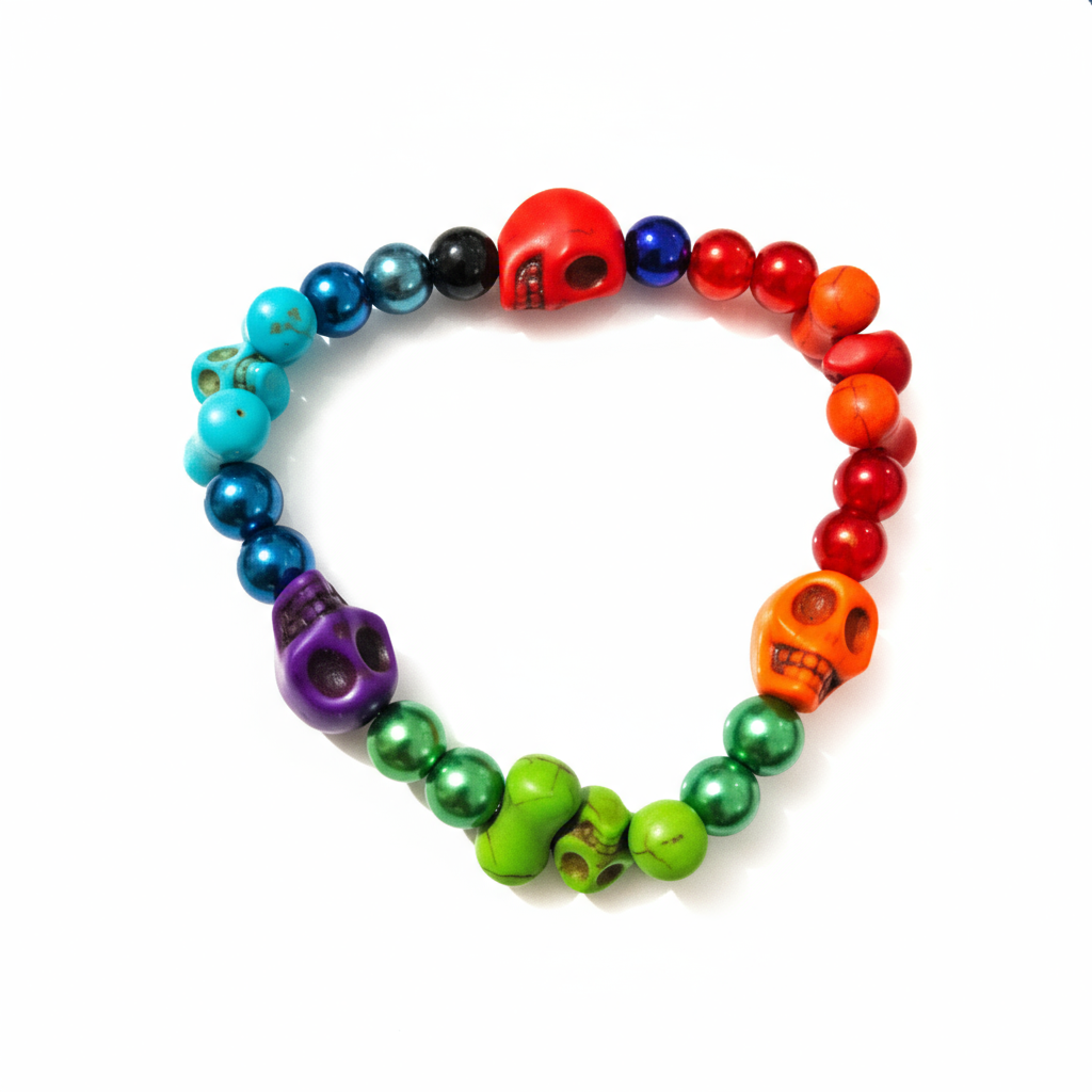 Howlite Skulls Bracelets - Medium 3