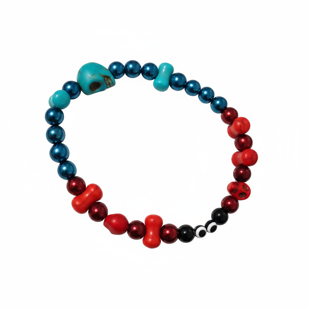 Howlite Skulls Bracelets - Large 1