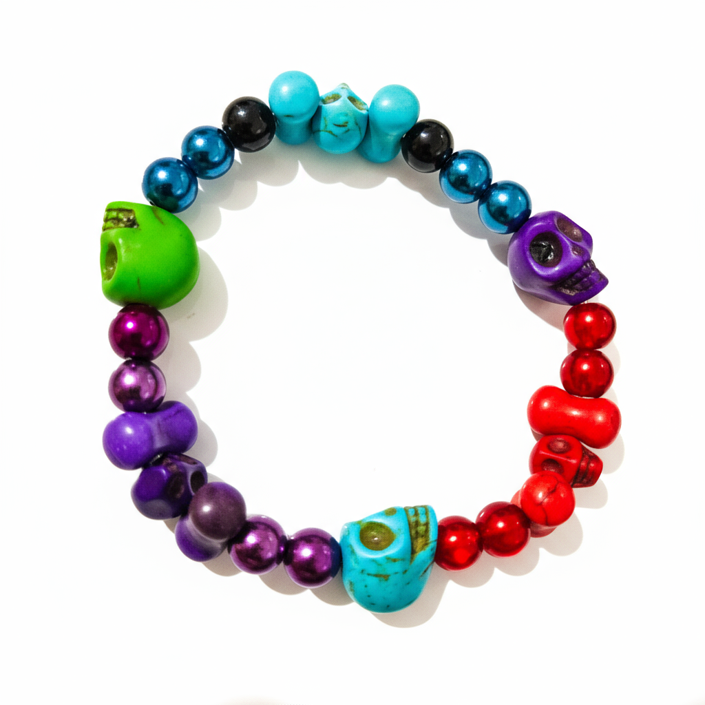 Howlite Skulls Bracelets - Medium 2