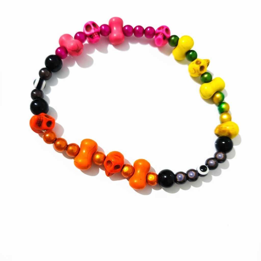 Howlite Skulls Bracelets - Extra Large 5