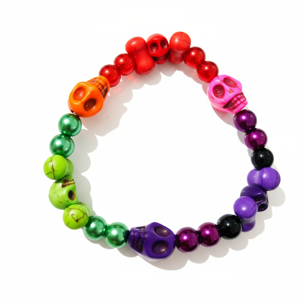 Howlite Skulls Bracelets - Medium 4