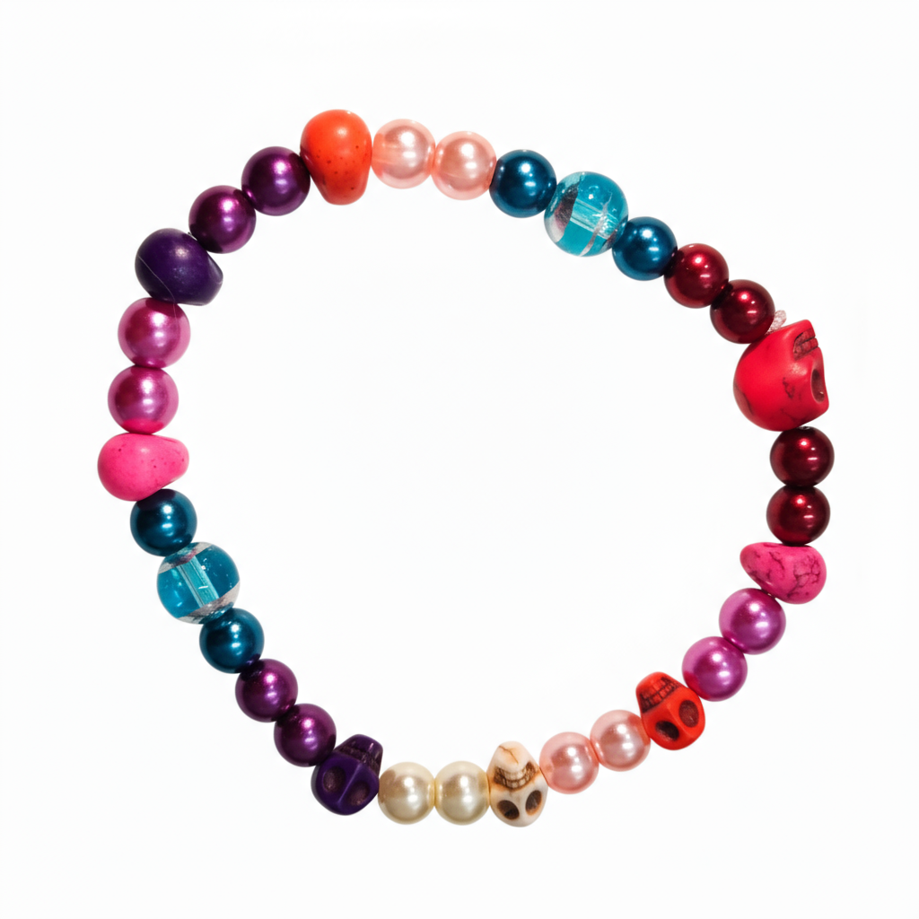 Howlite Skulls Bracelets - Extra Large 6
