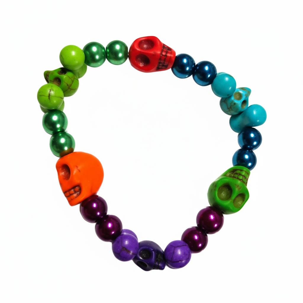 Howlite Skulls Bracelets -Medium 1