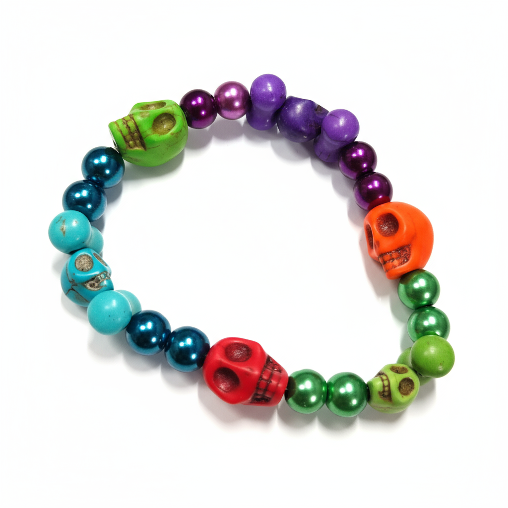 Howlite Skulls Bracelets -Small 4