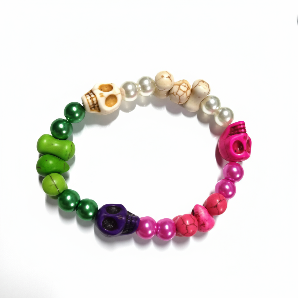 Howlite Skulls Bracelets - Small 3