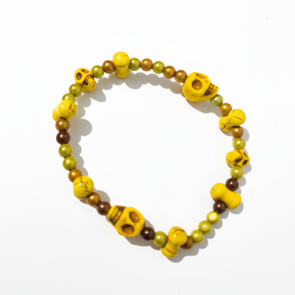Howlite Skulls Bracelets - Extra Large 4