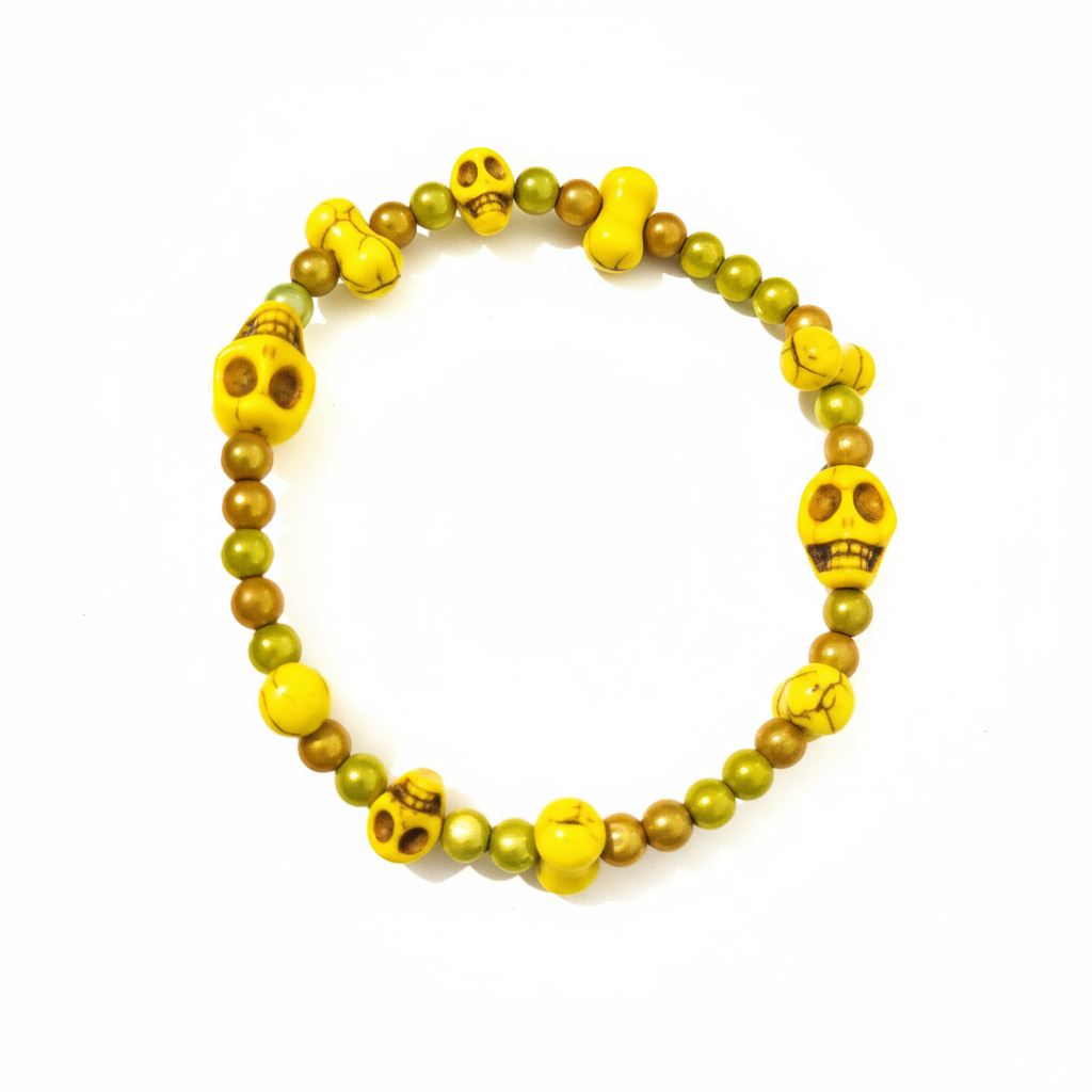 Howlite Skulls Bracelets - Extra Large 4