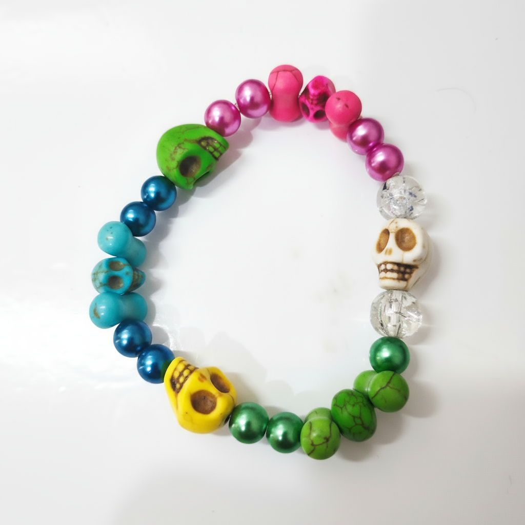 Howlite Skulls Bracelets - Medium 6