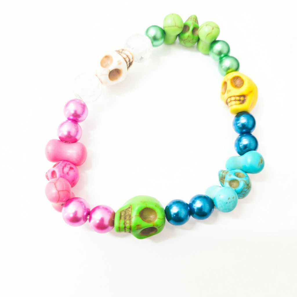 Howlite Skulls Bracelets - Medium 6