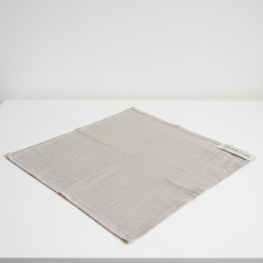 Napkin spread on table