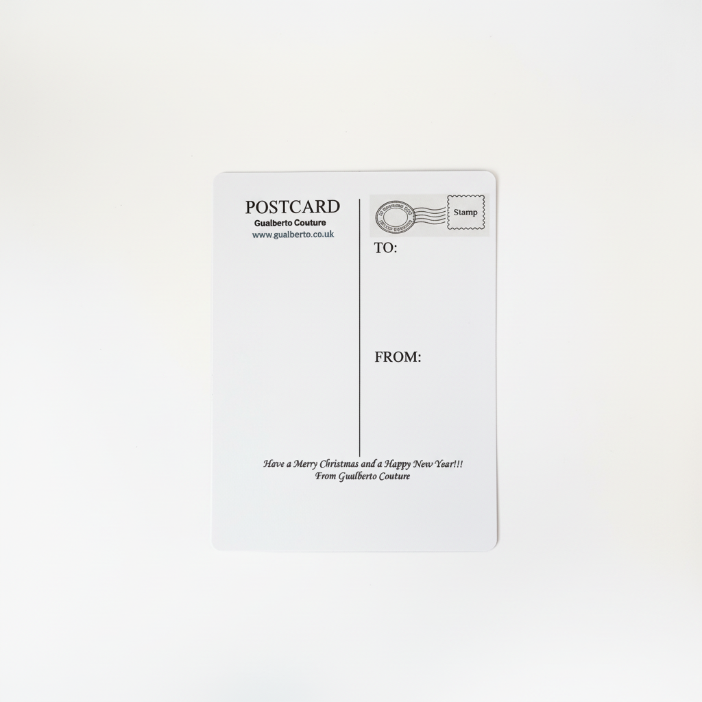 Professional Gualberto Couture postcard