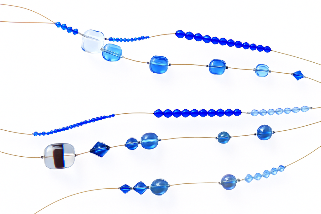 Recreated multi-strand with bicone beads