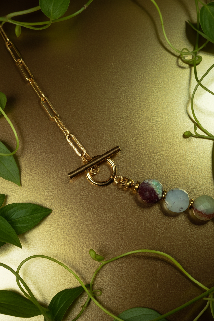 Toggle Clasp and Chain Connection Detail