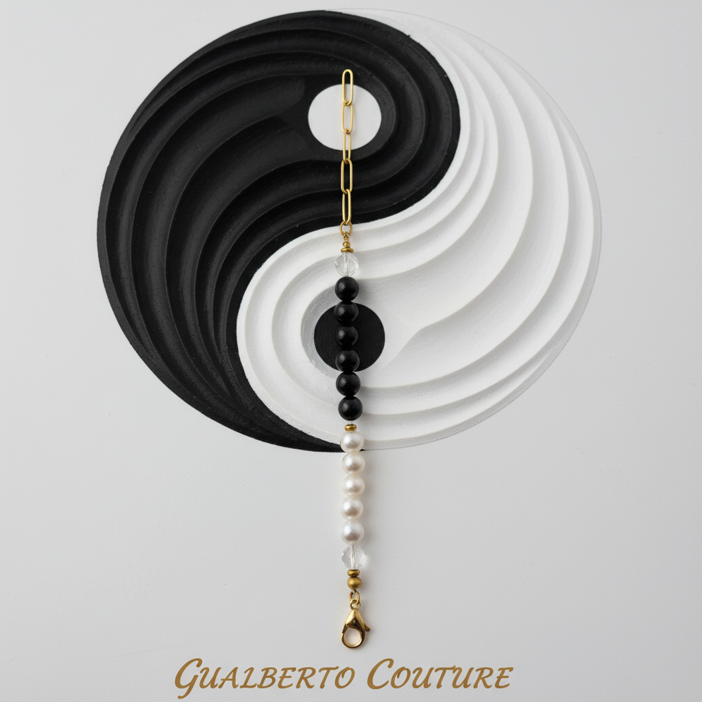 Yin Yang Bracelet with Museum Background